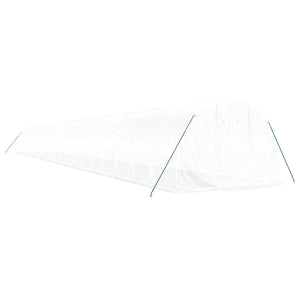 Serre vidaXL avec cadre en acier Blanc 66 m² 22x3x2 m
