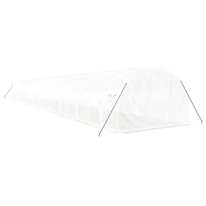 Serre vidaXL avec cadre en acier Blanc 66 m² 22x3x2 m