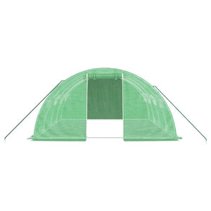 Grünes Gewächshaus mit Stahlrahmen 4x4x2 m