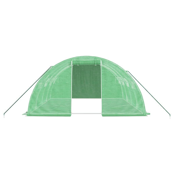 Grünes Gewächshaus mit Stahlrahmen 4x4x2 m