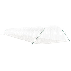 vidaXL Serre avec cadre en acier Blanc 96 m² 24x4x2 m