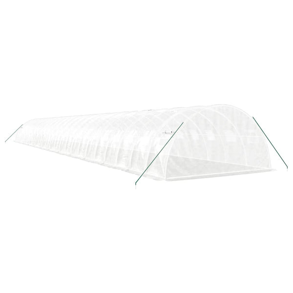 vidaXL Serre avec cadre en acier Blanc 96 m² 24x4x2 m