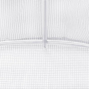 vidaXL Serre avec cadre en acier Blanc 96 m² 24x4x2 m