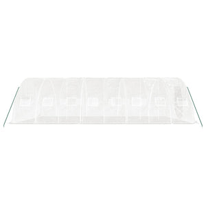 Serre vidaXL avec cadre en acier Blanc 40 m² 8x5x2,3 m