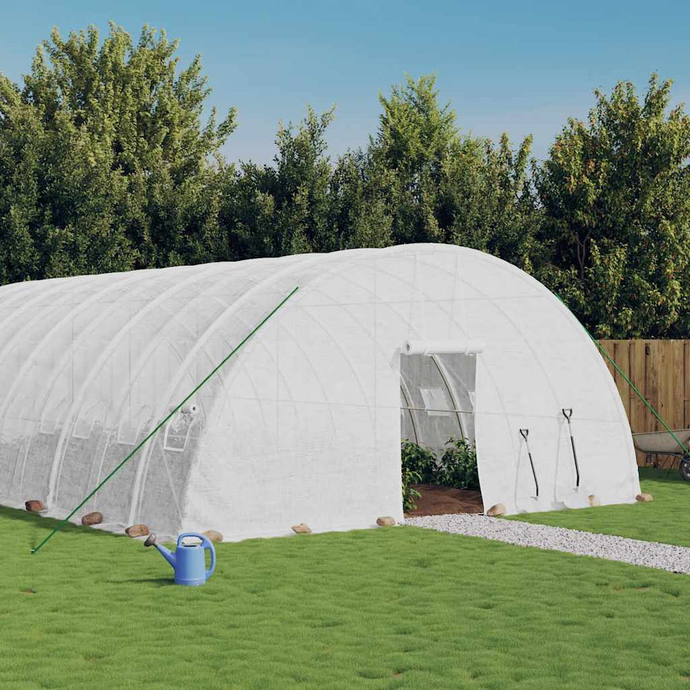 Großes Gewächshaus 96 m² mit Stahlrahmen