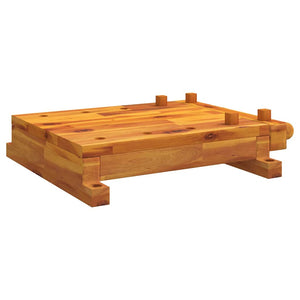 Werkbankplatte Akazie mit Schraubstock 52x44 cm