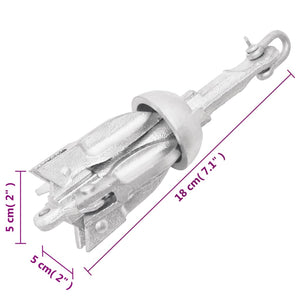 0.7 kg Klappanker mit Seil