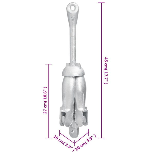 4 kg Klappanker mit Seil