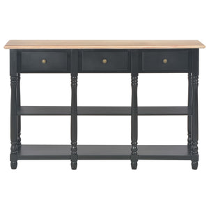 Schwarzer Konsolentisch 110 cm mit Schubladen