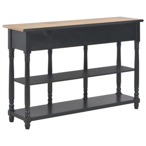 Schwarzer Konsolentisch 110 cm mit Schubladen