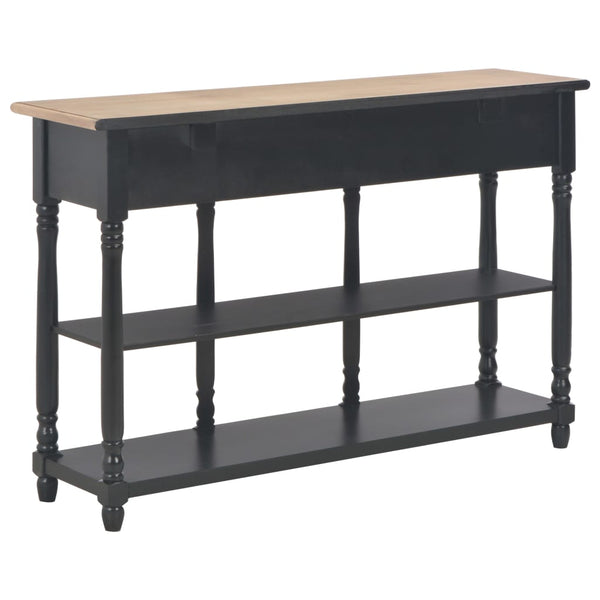 Schwarzer Konsolentisch 110 cm mit Schubladen
