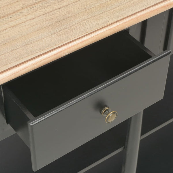 Schwarzer Konsolentisch 110 cm mit Schubladen