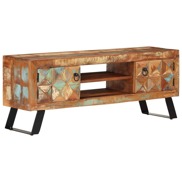 TV-Schrank Altholz Massiv 112 cm