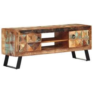TV-Schrank Altholz Massiv 112 cm