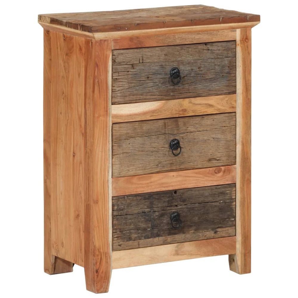 vidaXL Side Cabinet 55x33x75 cm Solid Acacia Wood