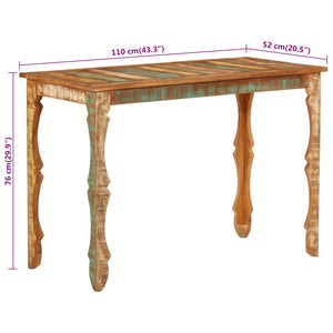 Esstisch Altholz Massivholz 110 cm