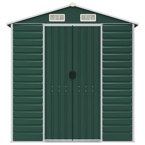 Gerätehaus Grün, Verzinkter Stahl, 191 cm