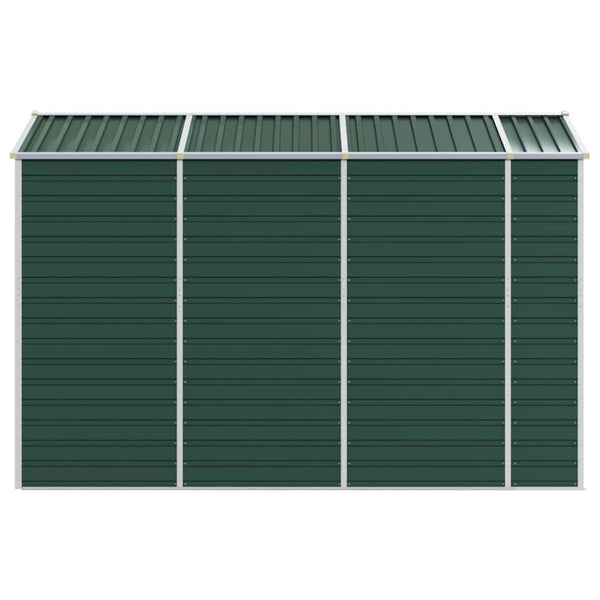 Grünes Gartenhaus aus verzinktem Stahl, 191x300x198 cm