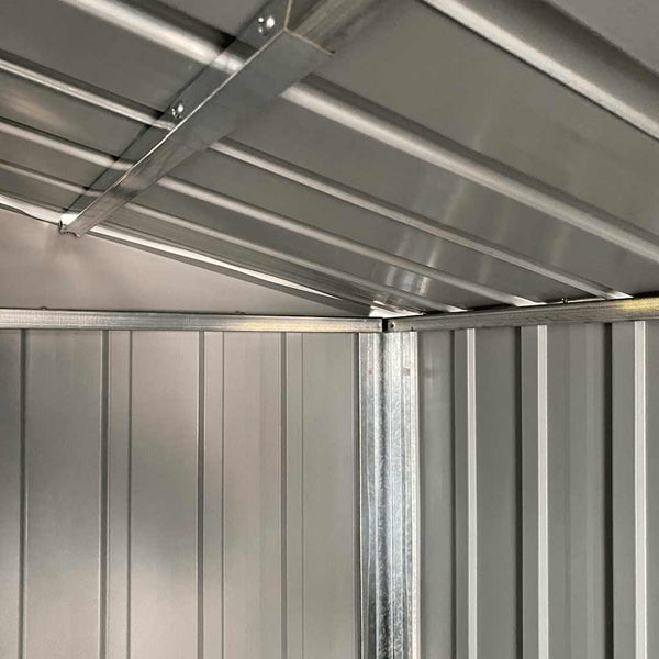Gerätehaus Grün, Verzinkter Stahl, 191x725x198 cm
