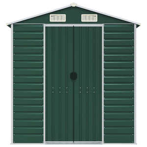 Gerätehaus Grün Verzinkter Stahl 191x895x198 cm