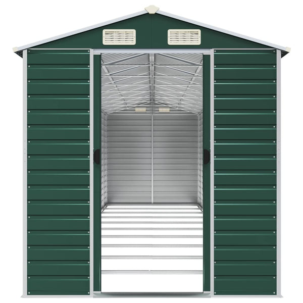 Gerätehaus Grün Verzinkter Stahl 191x895x198 cm