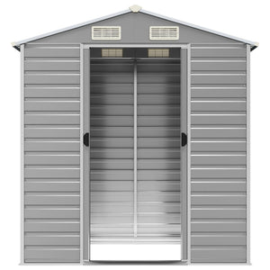 vidaXL Abri de jardin Gris clair 191x130x198 cm Acier galvanisé