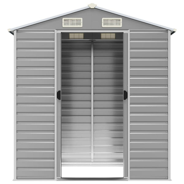 vidaXL Abri de jardin Gris clair 191x130x198 cm Acier galvanisé