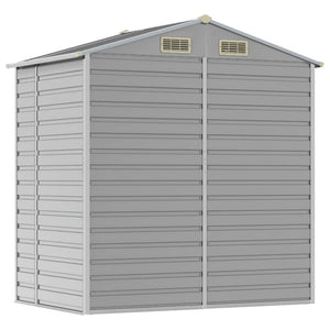 vidaXL Abri de jardin Gris clair 191x130x198 cm Acier galvanisé