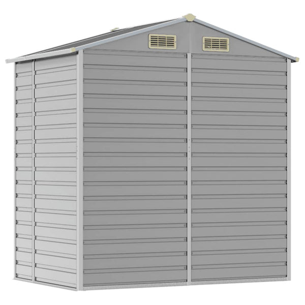 vidaXL Abri de jardin Gris clair 191x130x198 cm Acier galvanisé