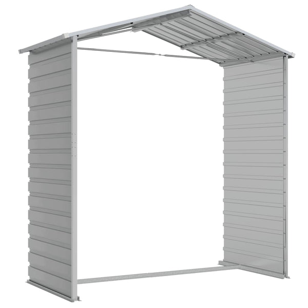 vidaXL Abri de jardin Gris clair 191x130x198 cm Acier galvanisé