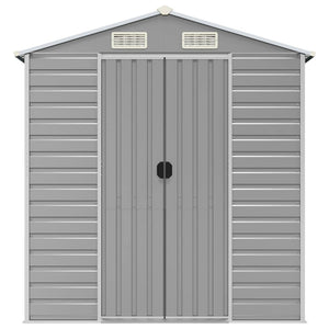 Gartenhaus Hellgrau, Verzinkter Stahl, 191x215x198cm