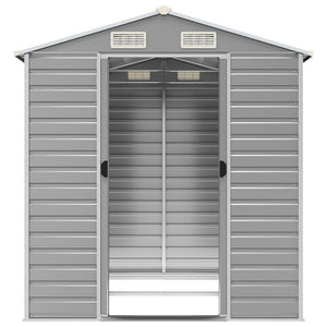 Gartenhaus Hellgrau, Verzinkter Stahl, 191x215x198cm