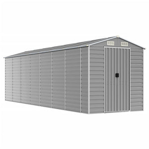 Gartenhaus Hellgrau Stahl 191x640x198cm