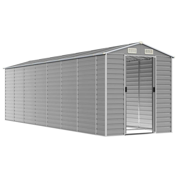 Gartenhaus Hellgrau Stahl 191x640x198cm