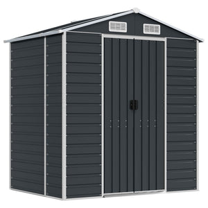 Gerätehaus Anthrazit 191x130x198 cm Stahl