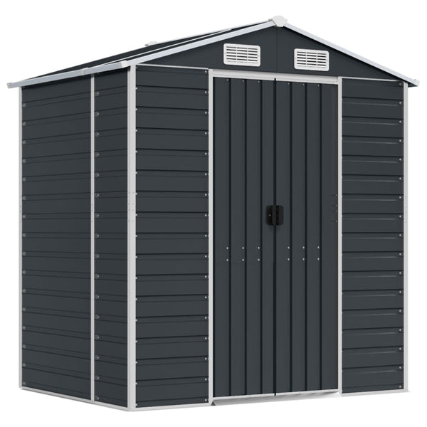 Gerätehaus Anthrazit 191x130x198 cm Stahl