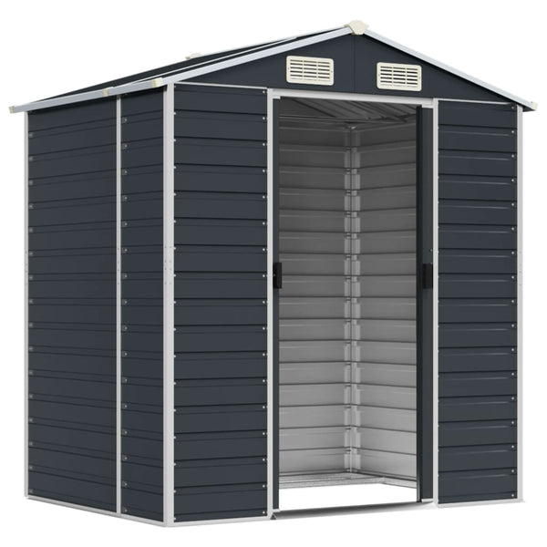 Gerätehaus Anthrazit 191x130x198 cm Stahl