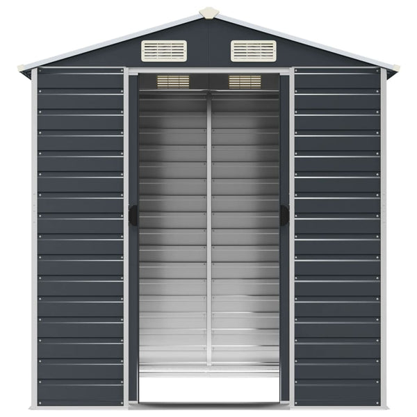 Gerätehaus Anthrazit 191x130x198 cm Stahl