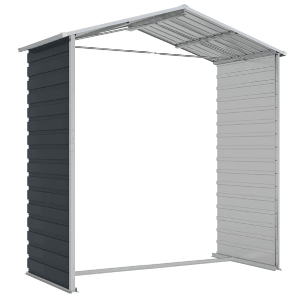 Gerätehaus Anthrazit 191x130x198 cm Stahl
