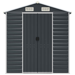 Gerätehaus Anthrazit, Verzinkter Stahl, 191x215x198 cm