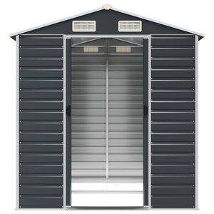 Gerätehaus Anthrazit, Verzinkter Stahl, 191x215x198 cm