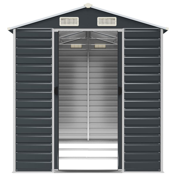Gerätehaus Anthrazit 191x300x198 cm Stahl
