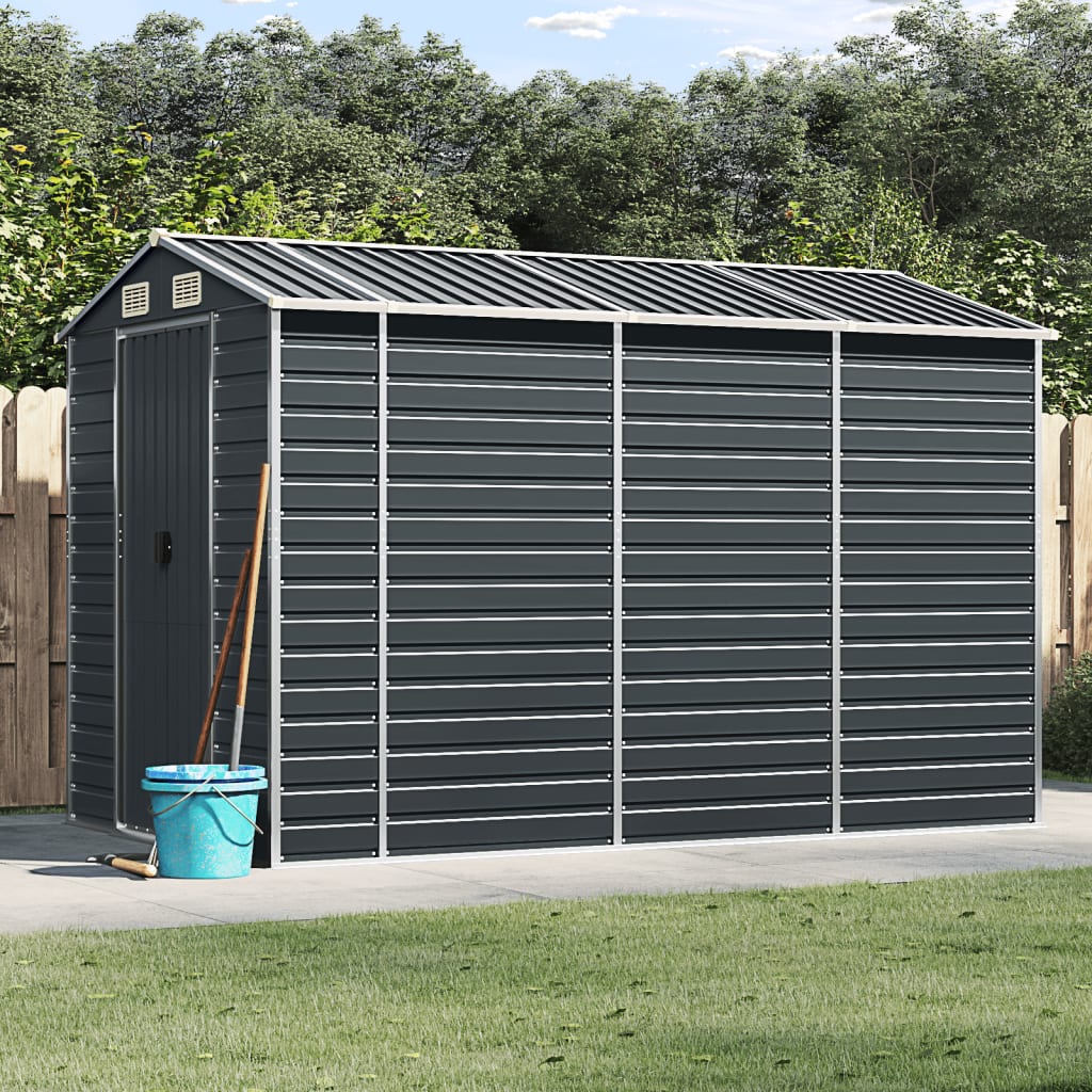 Gerätehaus Anthrazit 191x300x198 cm Stahl