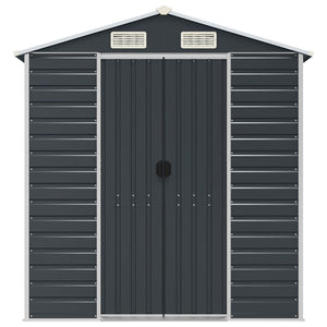 Gerätehaus Anthrazit Verzinkter Stahl 191x470x198 cm