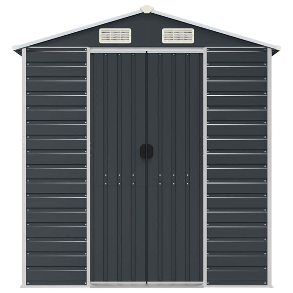 Gerätehaus Anthrazit Verzinkter Stahl 191x470x198 cm