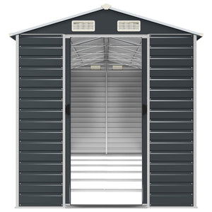 Gerätehaus Anthrazit, 191x555x198 cm, Stahl
