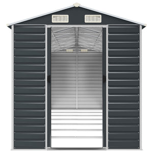 vidaXL Abri de jardin anthracite 191x640x198 cm acier galvanisé