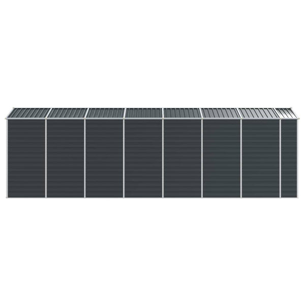 vidaXL Abri de jardin anthracite 191x640x198 cm acier galvanisé