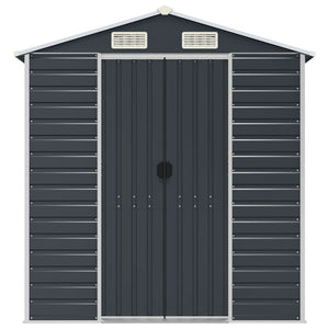 Gerätehaus Anthrazit, Verzinkter Stahl, 191x725x198 cm