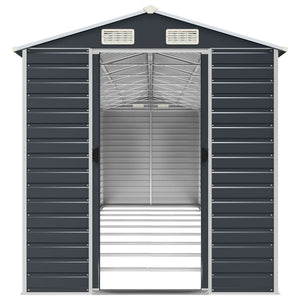Gerätehaus Anthrazit, Verzinkter Stahl, 191x810x198 cm